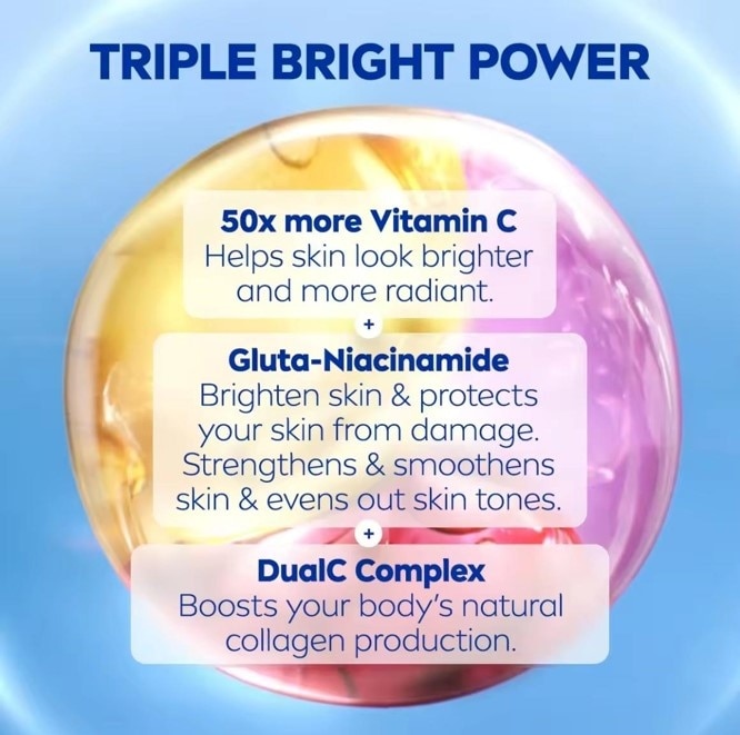 NIVEA Extra Bright Super C+ SPF50 Body Serum 70ml