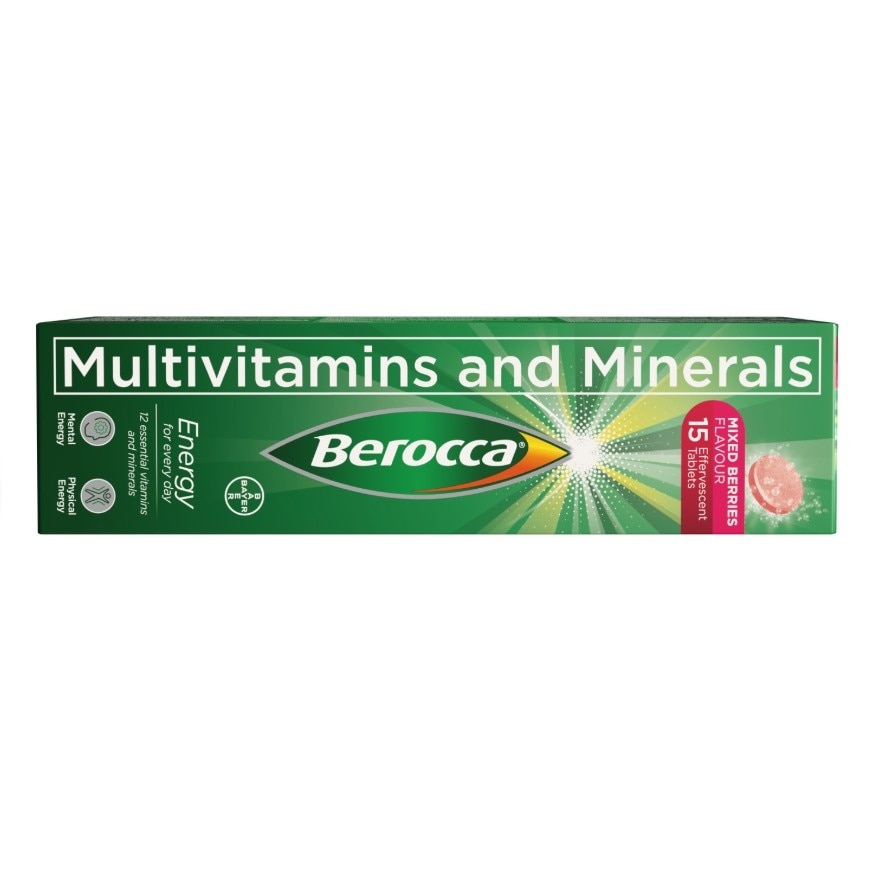 Berocca Effervescent Tablet Mixed Berries Flavor 15s image