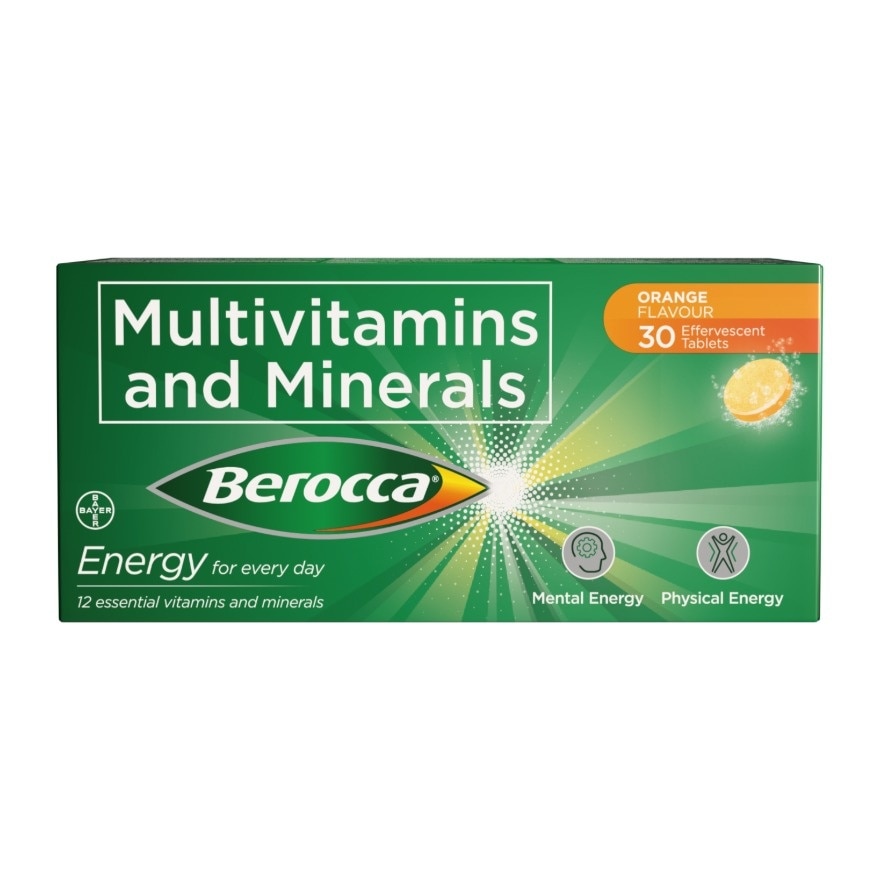 Berocca Effervescent Tablet Orange Flavor 30s image