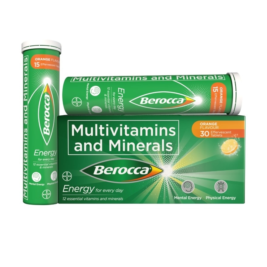 Berocca Effervescent Tablet Orange Flavor 30s image