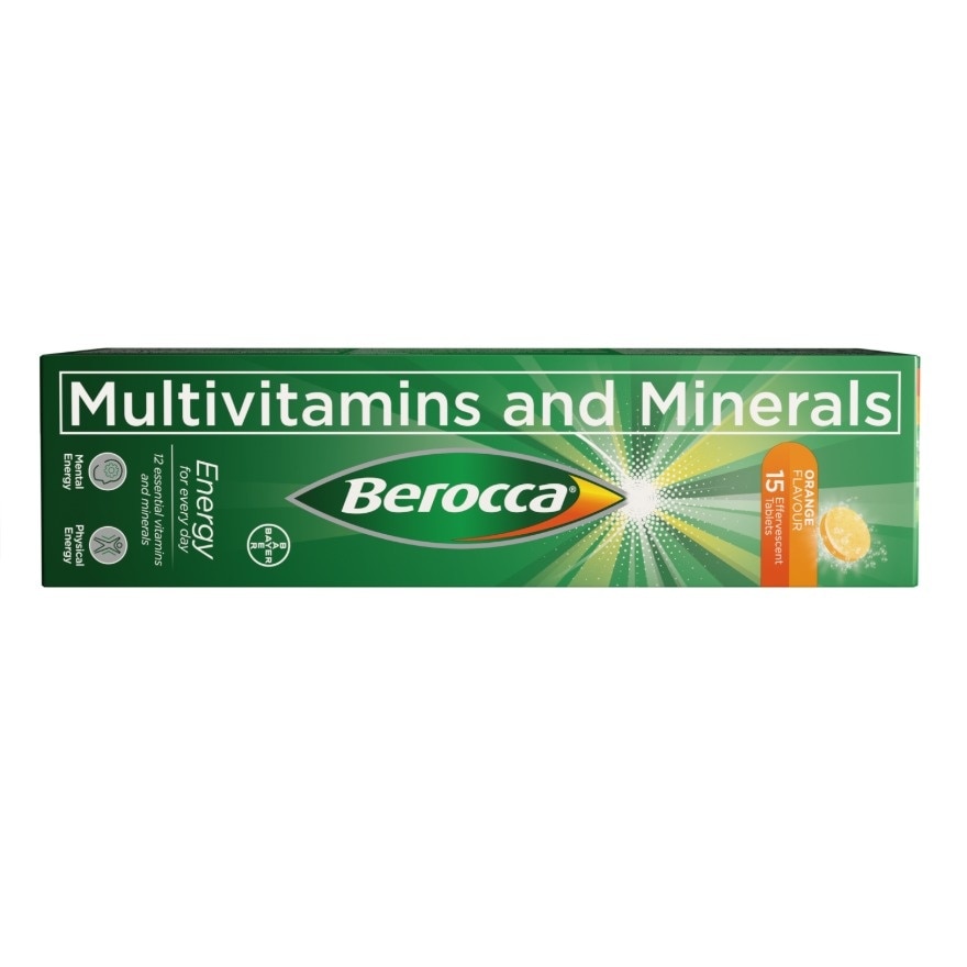 Berocca Effervescent Tablet Orange Flavor 15s image