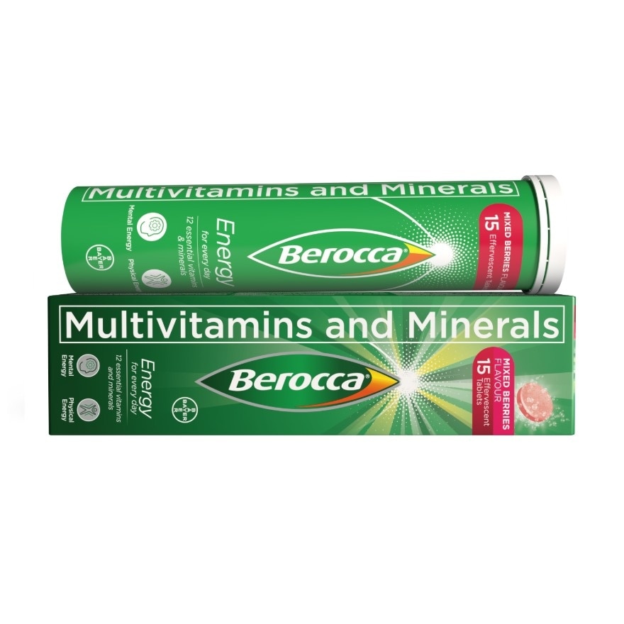 Berocca Effervescent Tablet Mixed Berries Flavor 15s image