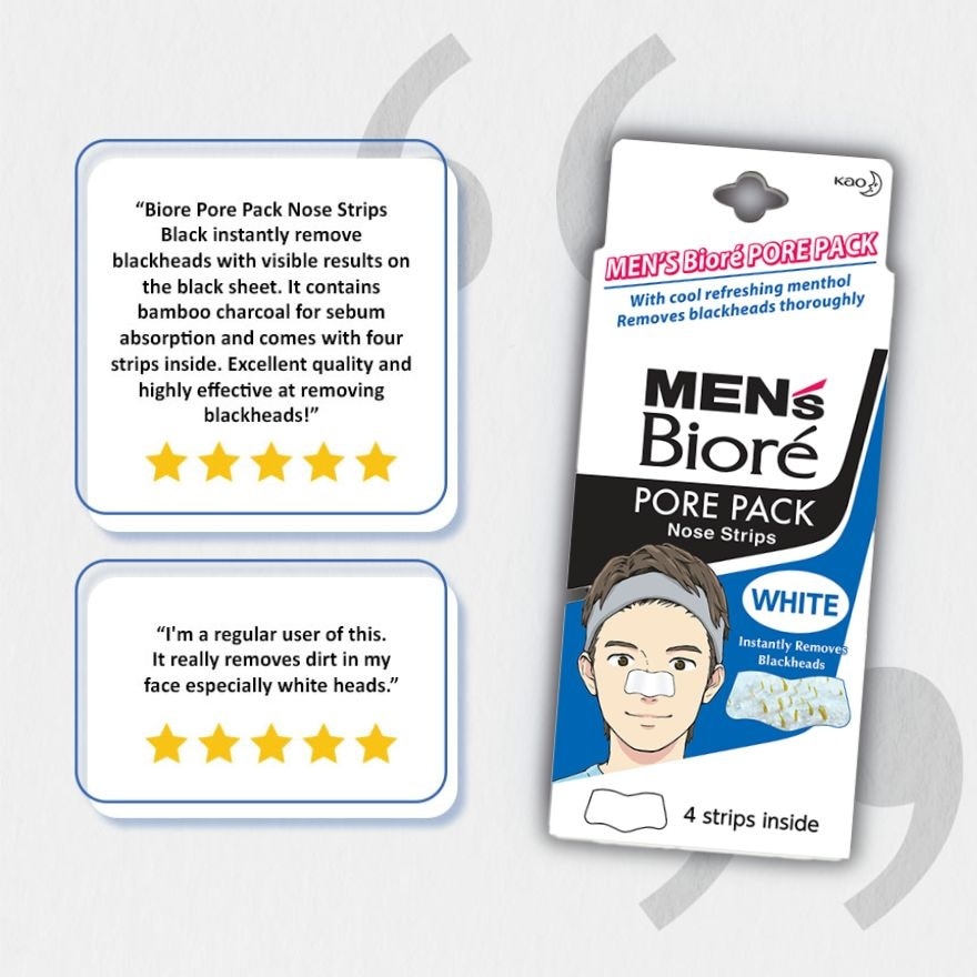 Men's Biore Pore Pack - White