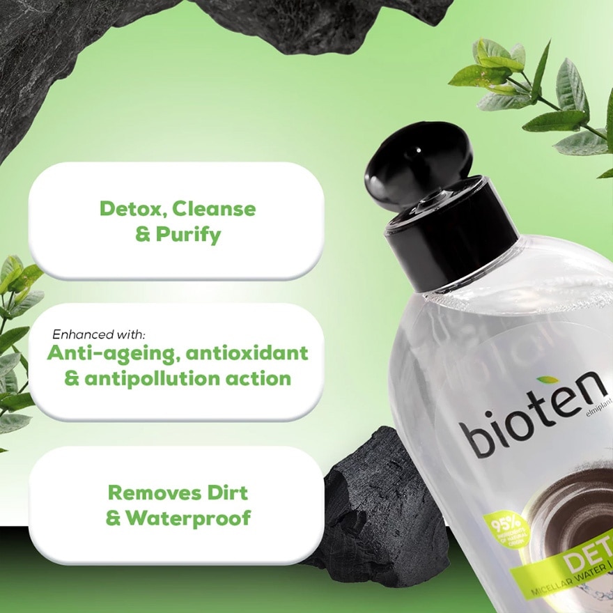 BIOTEN Micellar Water Detox Charcoal 400ml