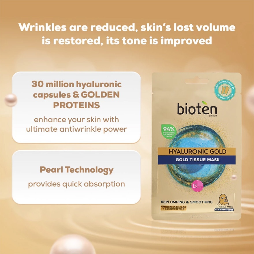 BIOTEN TISSUE MASK HYALUR GOLD 25g