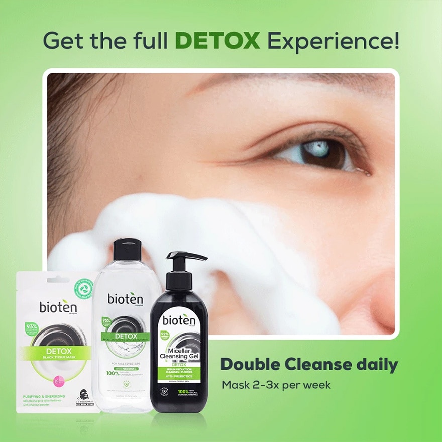 BIOTEN Micellar Water Detox Charcoal 400ml