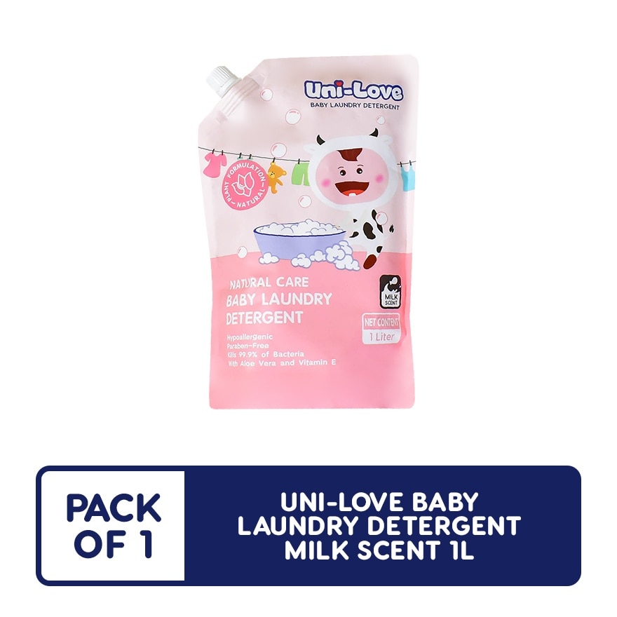 UNI LOVE Baby Laundry Detergent Milk Scent 1L