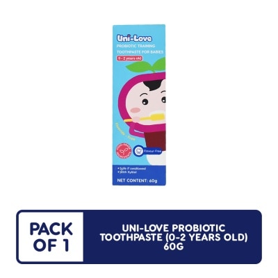 UNILOVE Uni-Love Probiotic Unflavoured Toothpaste 60g