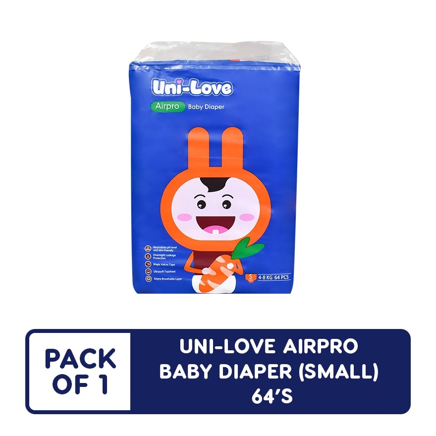 Uni-Love Airpro Baby Diaper (Small) 64's