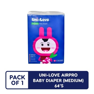 UNILOVE Uni-Love Airpro Baby Diaper (Medium) 64's
