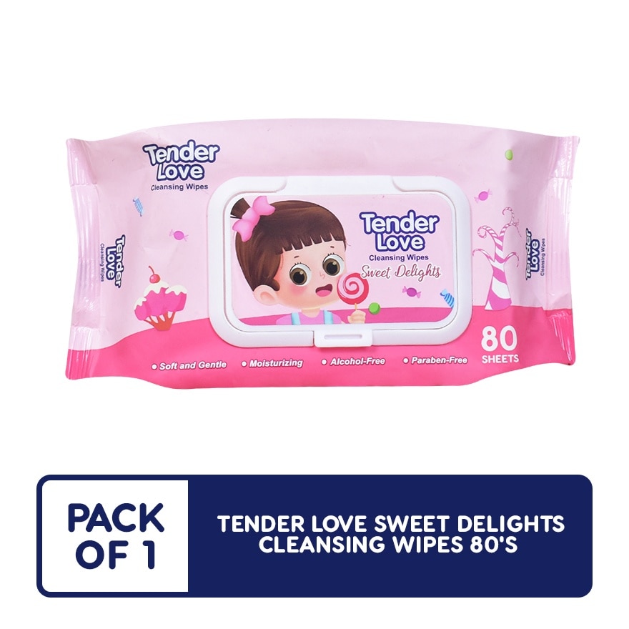 Tender Love Cleansing Wipes (Lady Sweet Delights) 80's