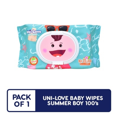 UNILOVE Uni-Love Baby Wipes Summer Boy 100's