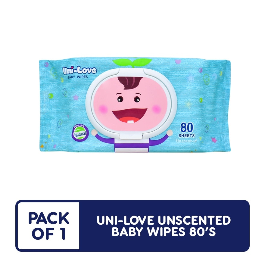 Uni-Love Unscented Baby Wipes 80's