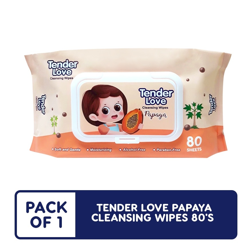 Tender Love Cleansing Wipes (Lady Papaya) 80's