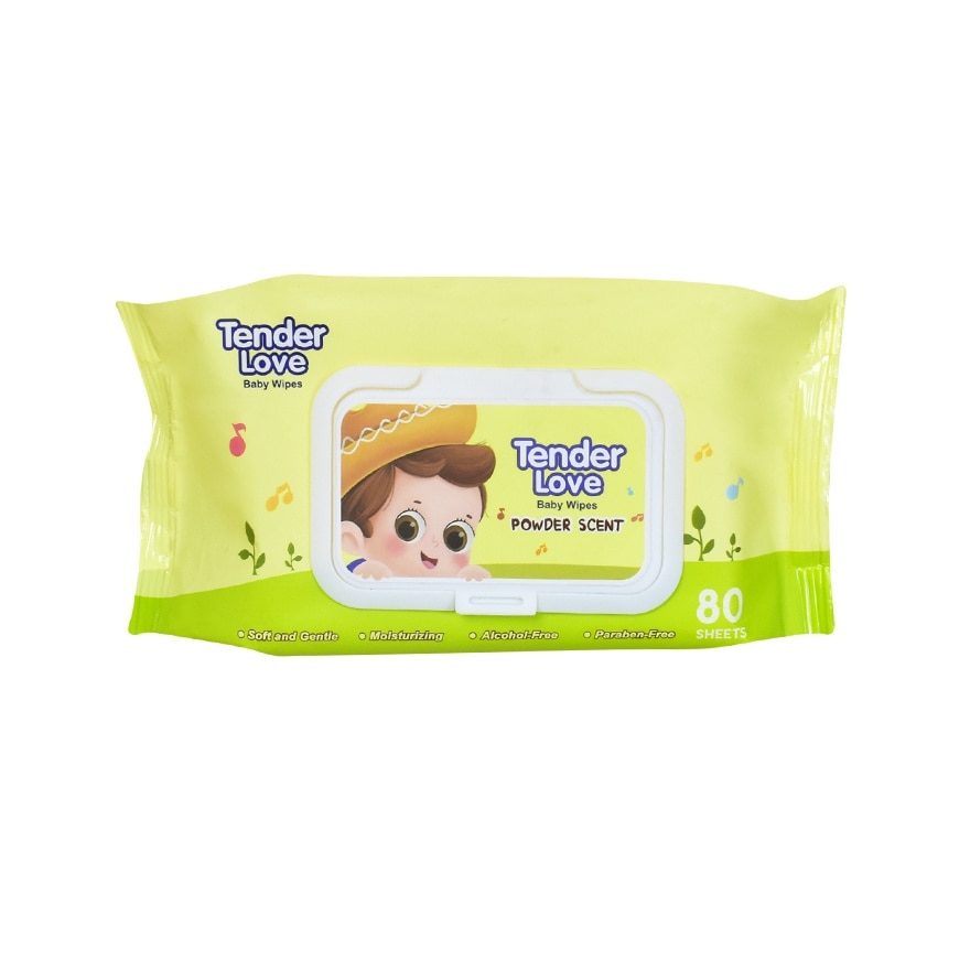 Tender Love Baby Wipes Powder Scent (Violin) 80's