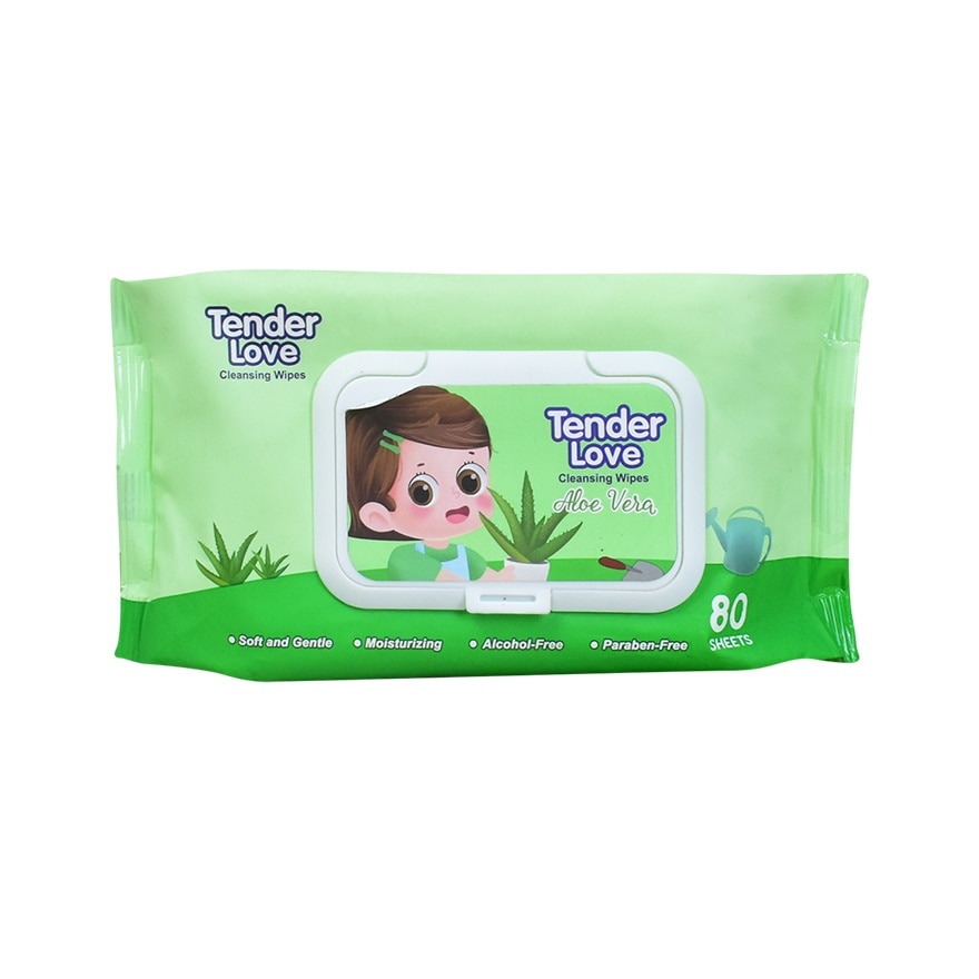 Tender Love Cleansing Wipes (Lady Aloe Vera) 80's