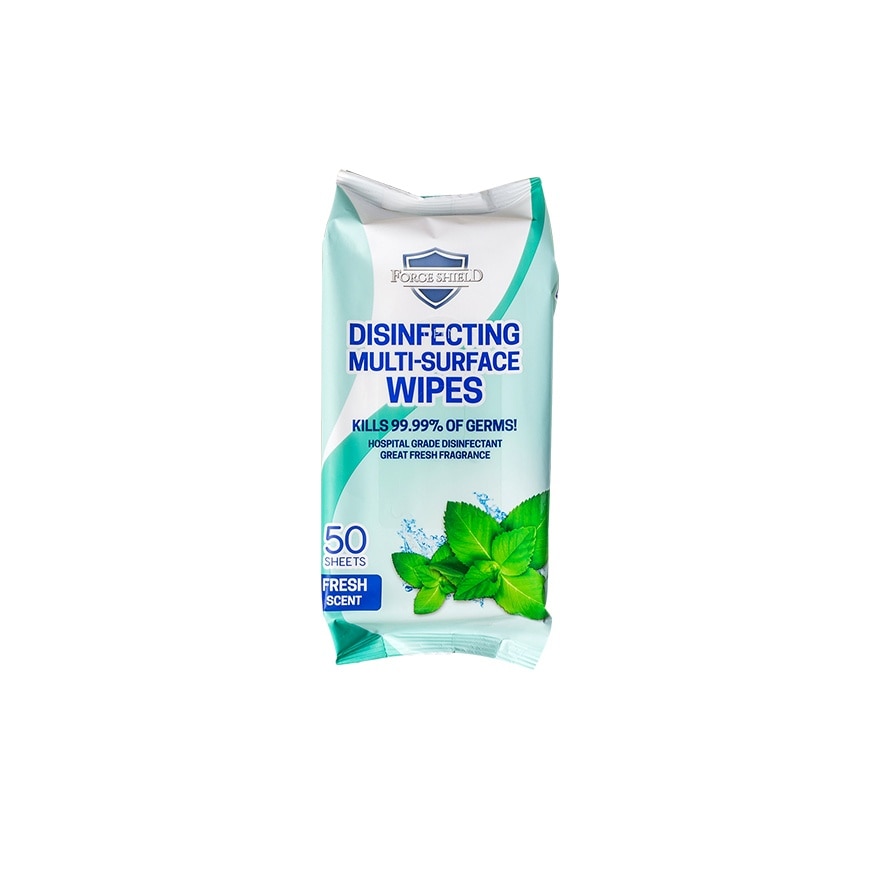 Force Shield Fresh Disinfecting Wipes 50's