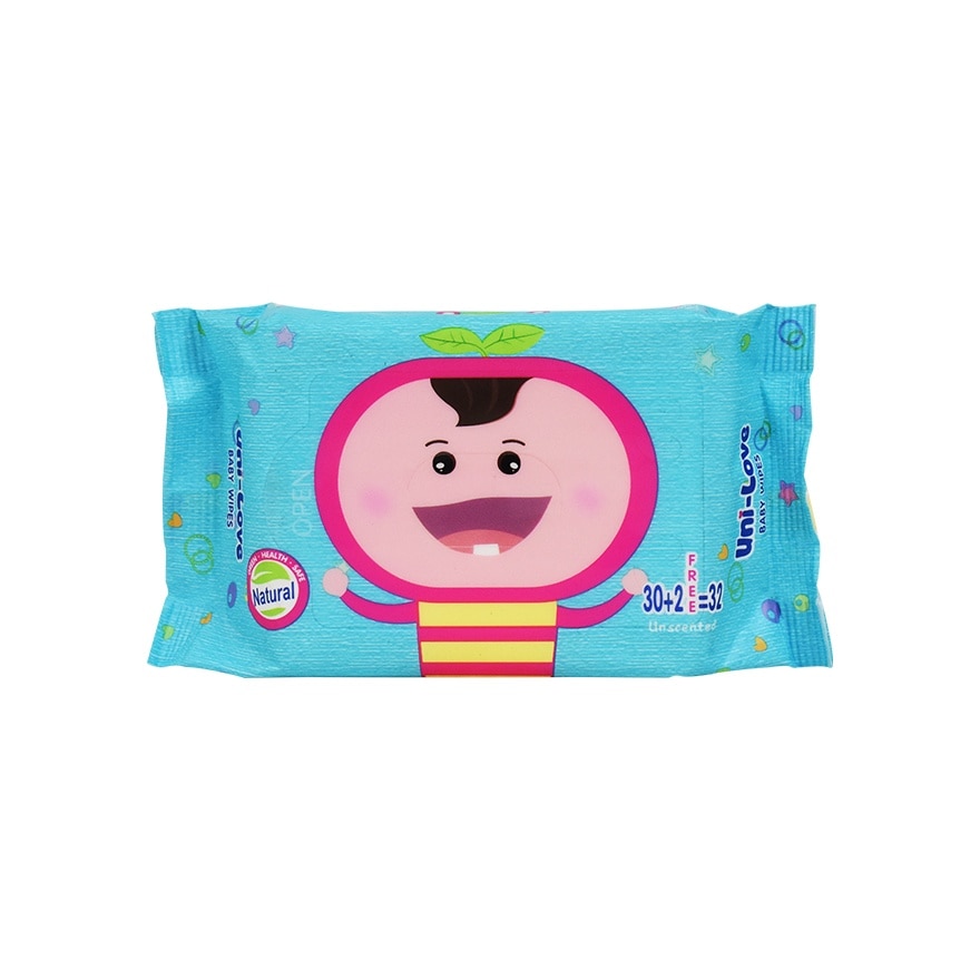 Uni-Love Unscented Baby Wipes 32's