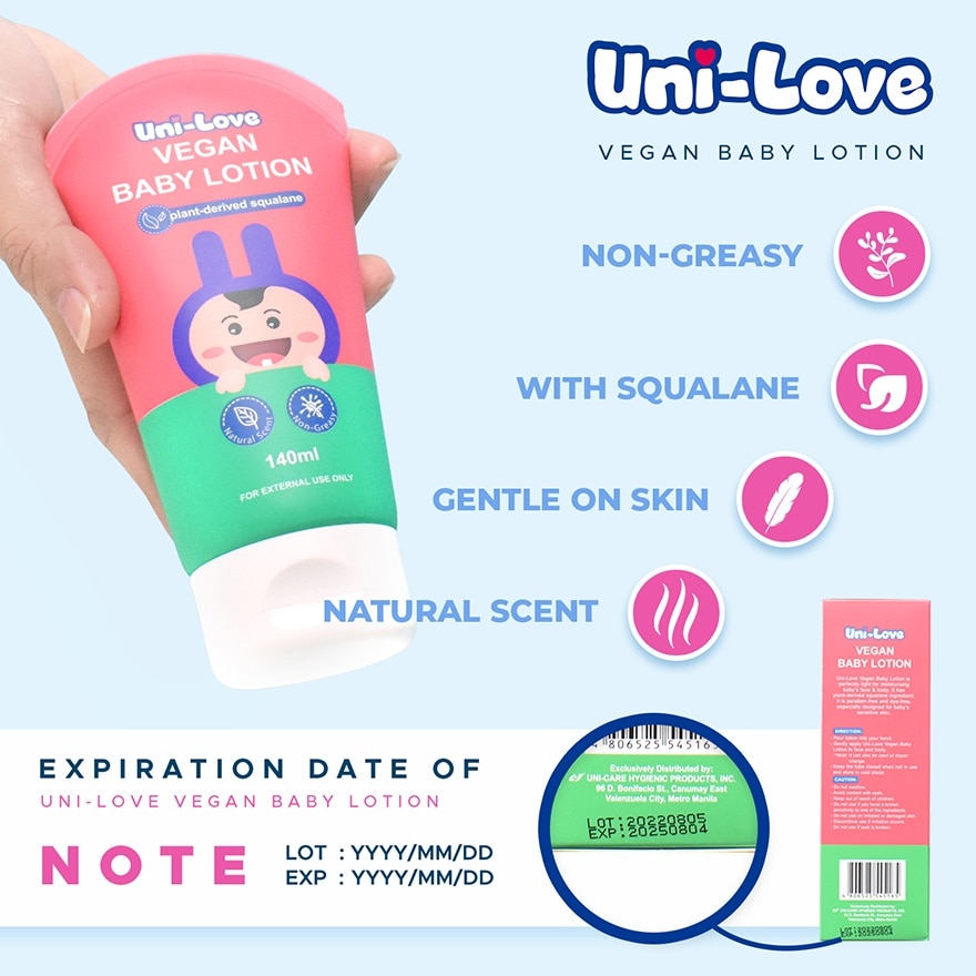 UNI LOVE Baby Vegan Lotion 140ml