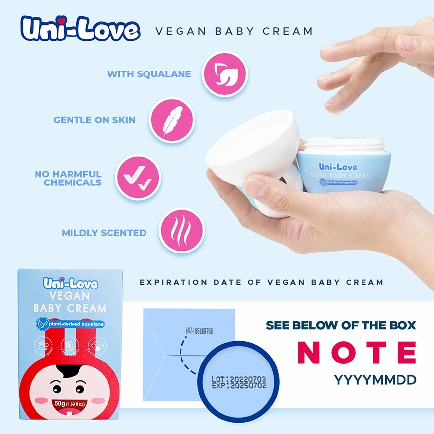 UNI LOVE Baby Vegan Baby Cream 50g