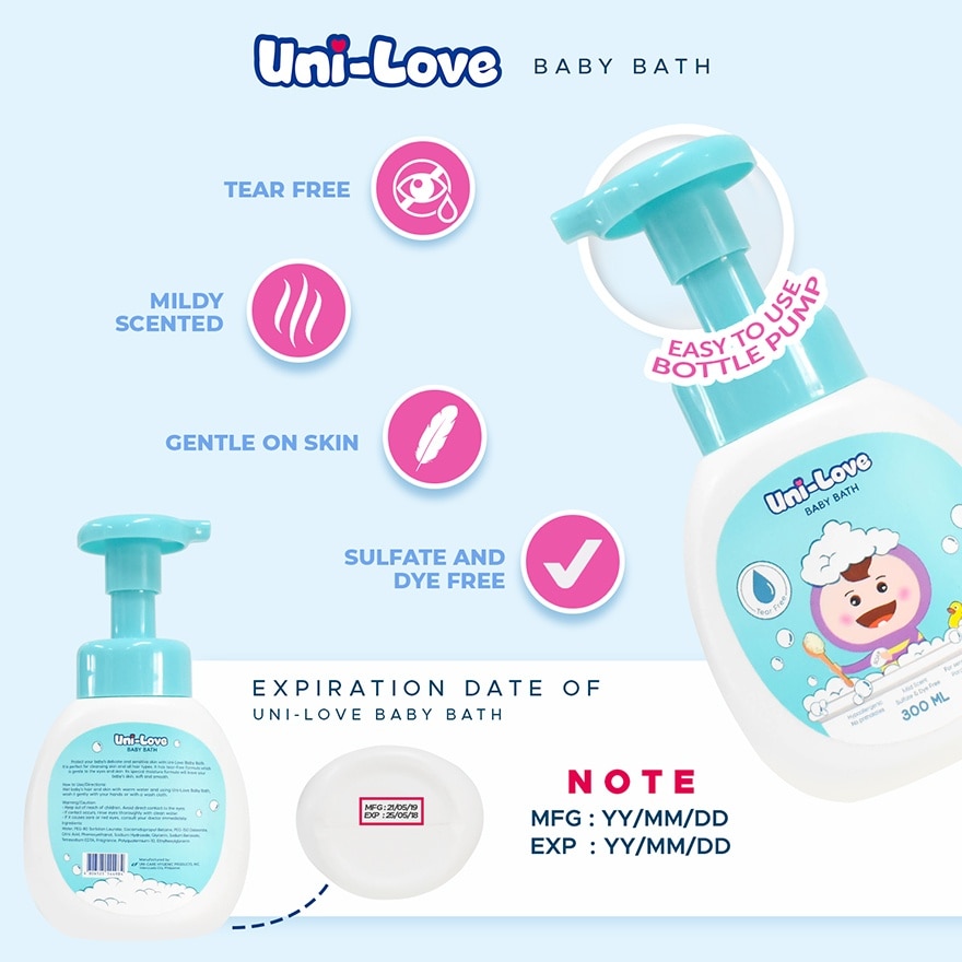 UNI LOVE Baby Bath 300ml