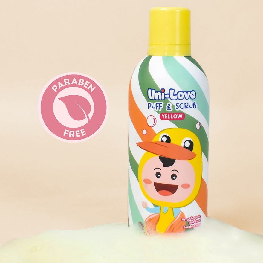 Uni-Love Puff & Scrub (Yellow) 350ml