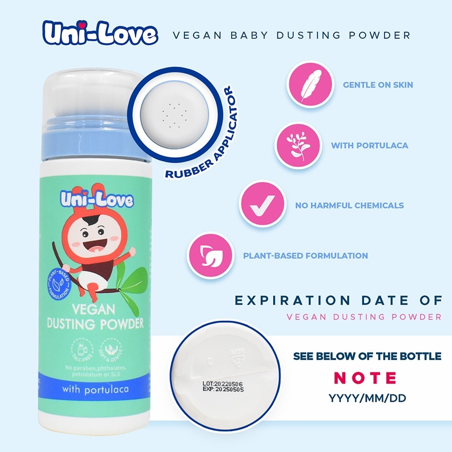 Uni-Love Baby Vegan Dusting Powder with Portulaca 120g