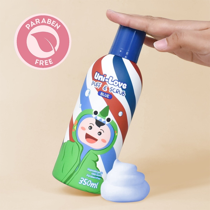 Uni-Love Puff & Scrub (Blue) 350ml