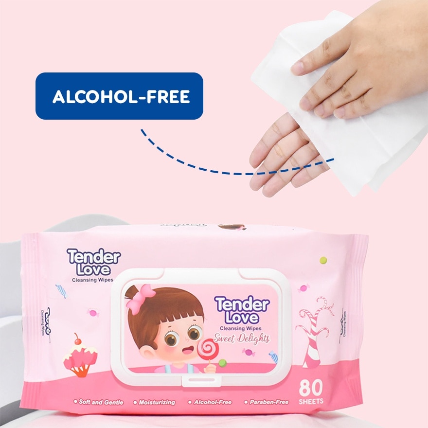 Tender Love Cleansing Wipes (Lady Sweet Delights) 80's