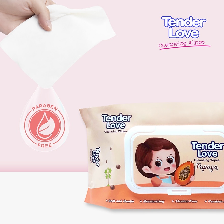 Tender Love Cleansing Wipes (Lady Papaya) 80's