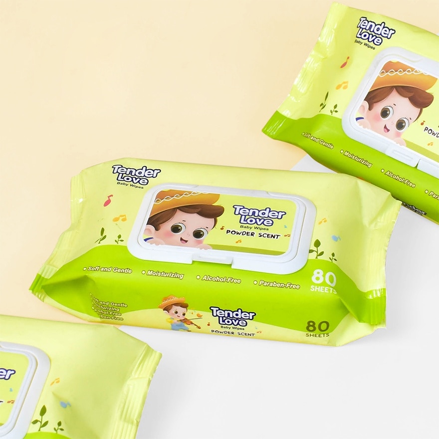 Tender Love Baby Wipes Powder Scent (Violin) 80's