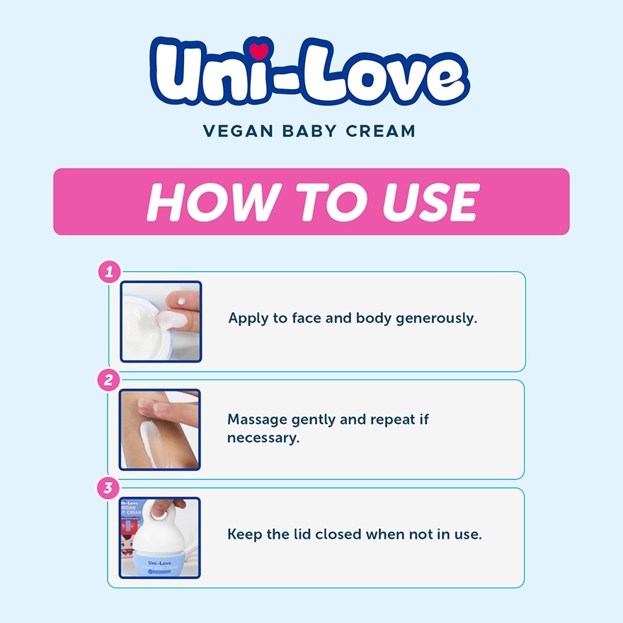 UNI LOVE Baby Vegan Baby Cream 50g