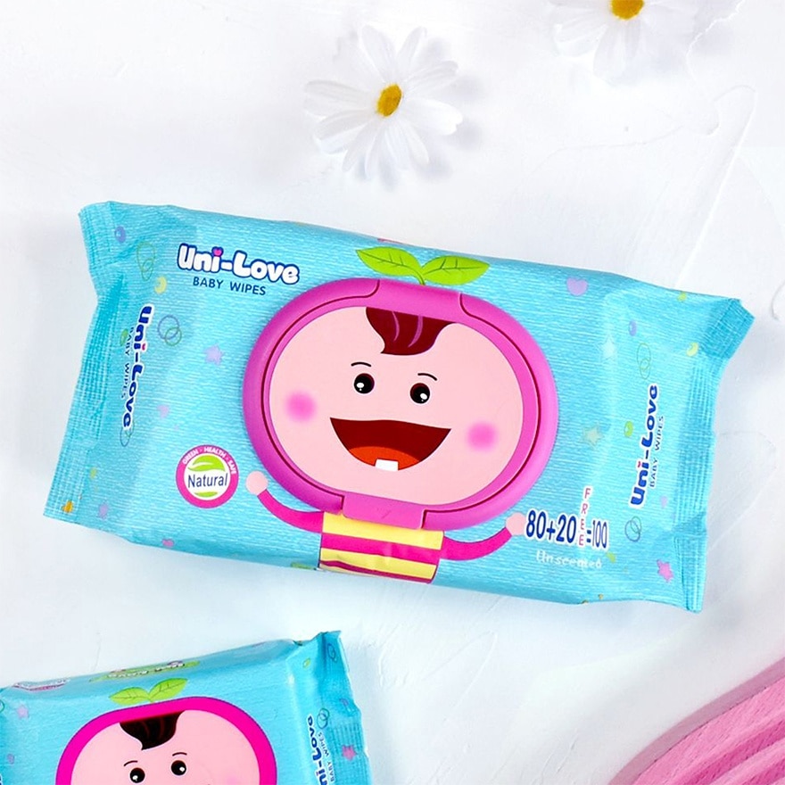 UNI LOVE Unscented Baby Wipes 100 Sheets