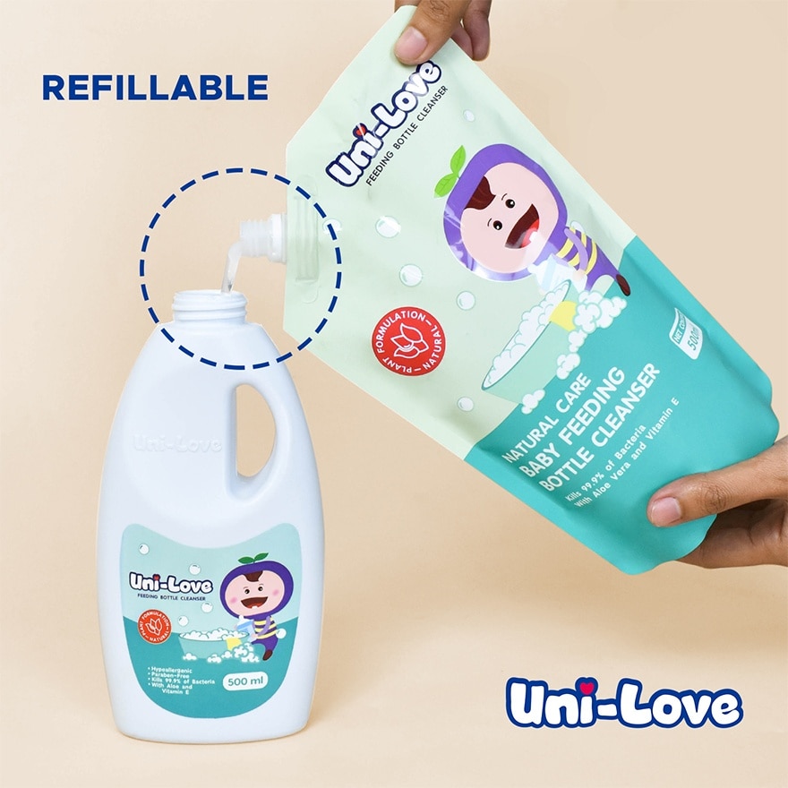 Uni-Love Baby Bottle Cleanser (Pump) 500ml