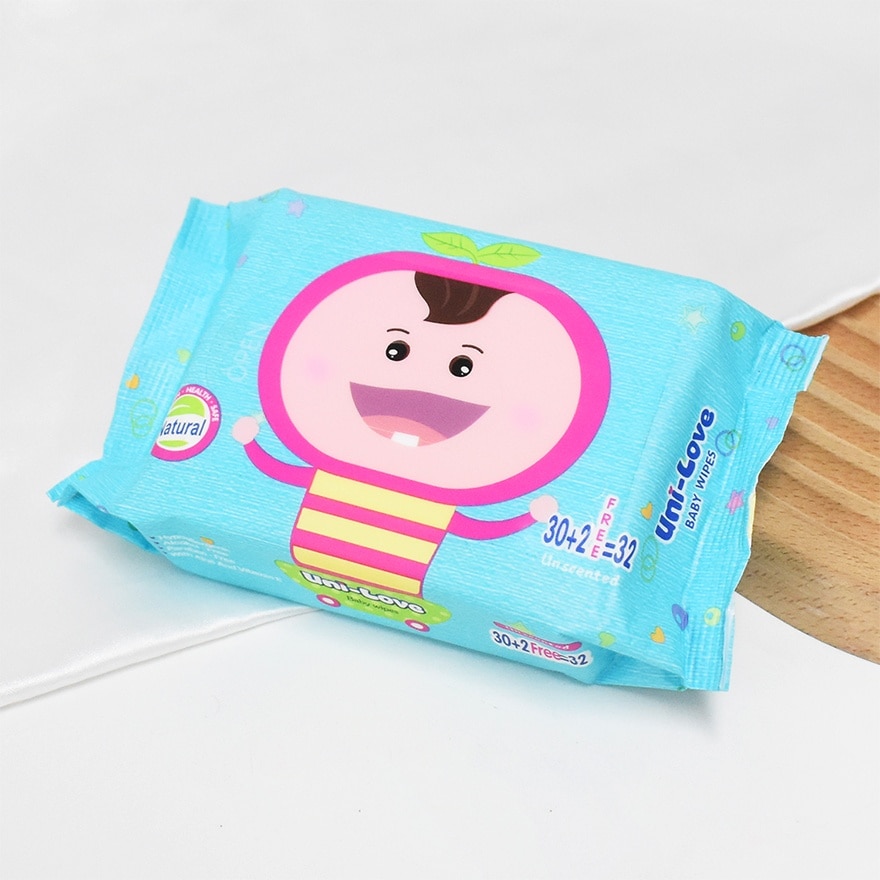 Uni-Love Unscented Baby Wipes 32's