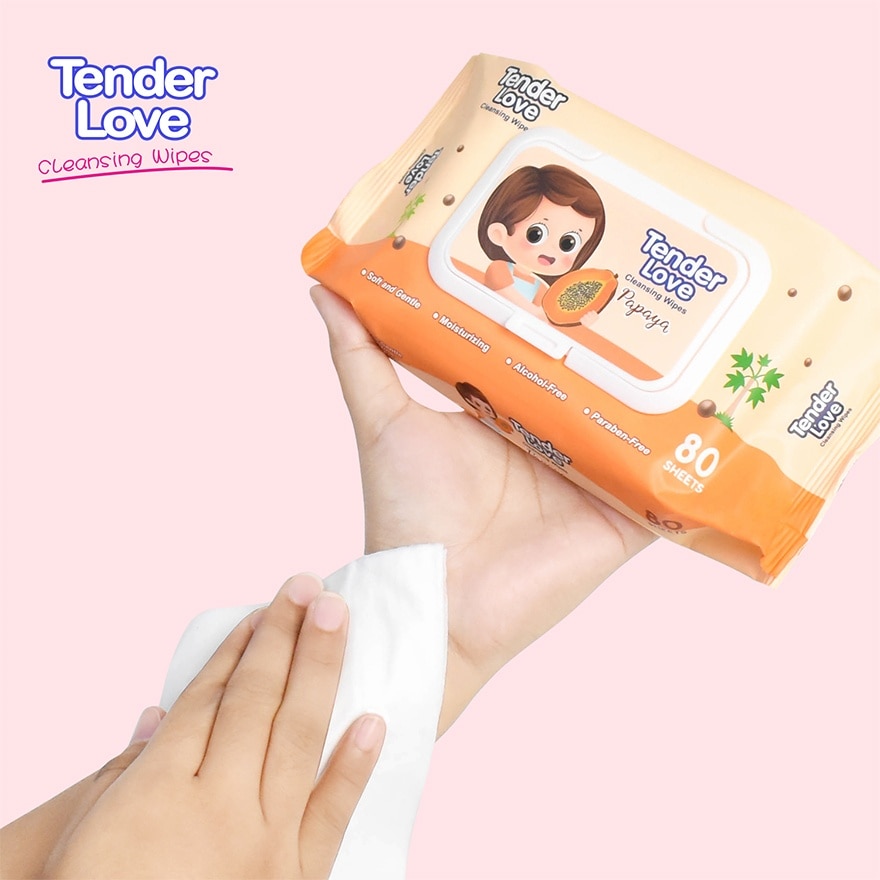 Tender Love Cleansing Wipes (Lady Papaya) 80's
