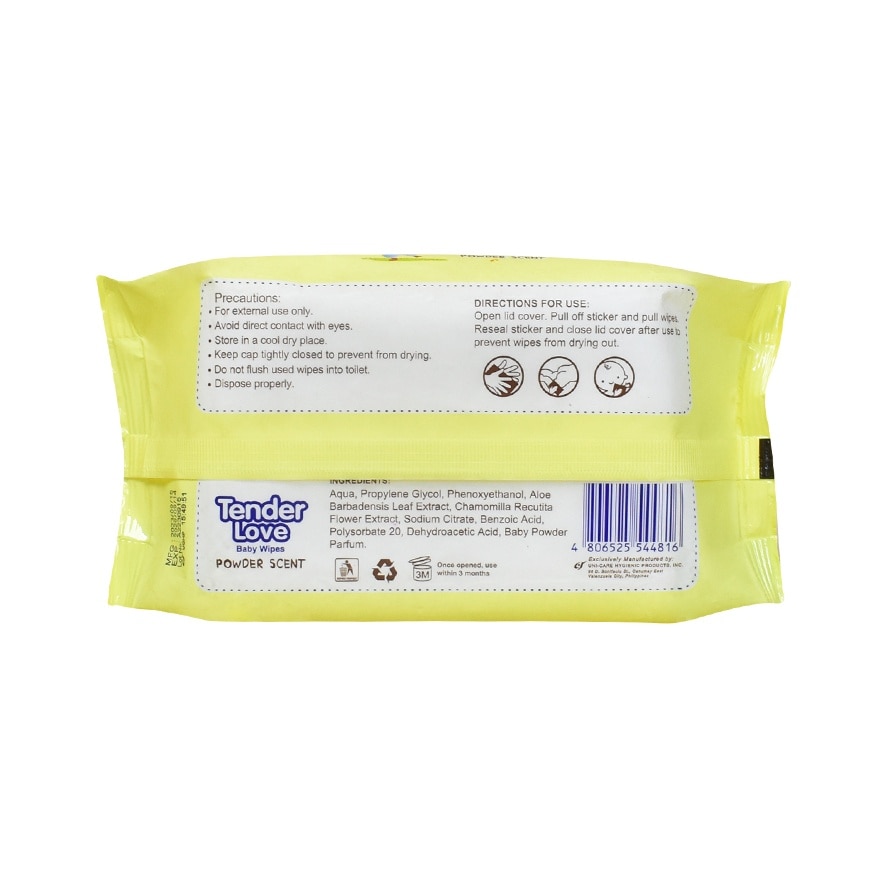 Tender Love Baby Wipes Powder Scent (Violin) 80's