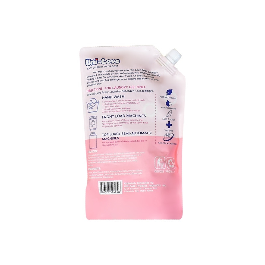 UNI LOVE Baby Laundry Detergent Milk Scent 1L