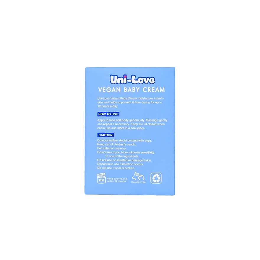 UNI LOVE Baby Vegan Baby Cream 50g
