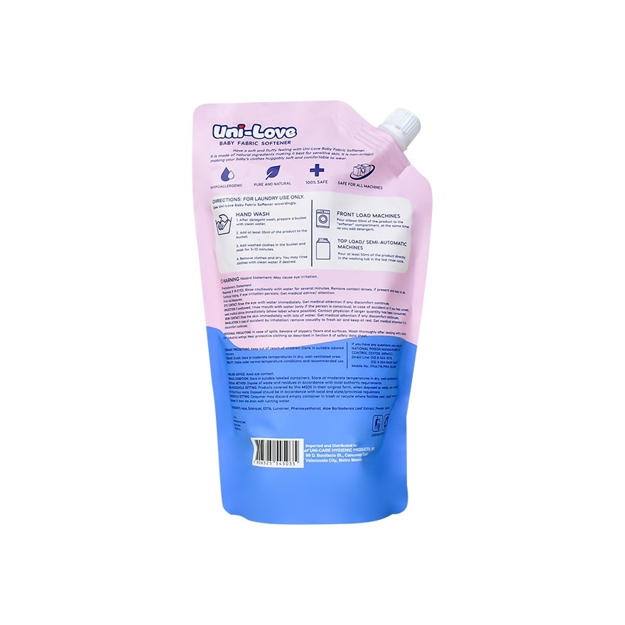 UNI LOVE Baby Fabric Softener Powder Scent 500ml