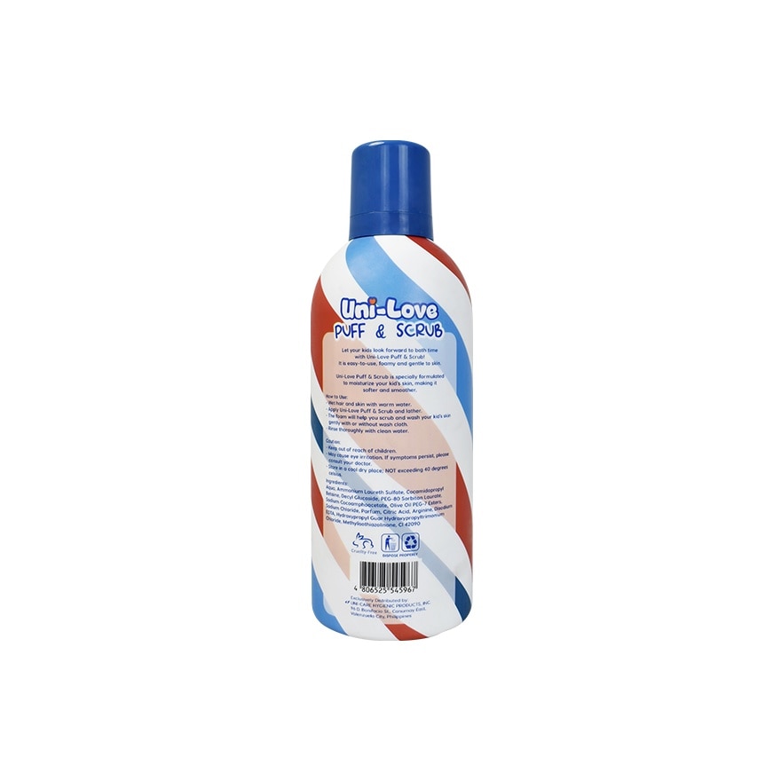 Uni-Love Puff & Scrub (Blue) 350ml