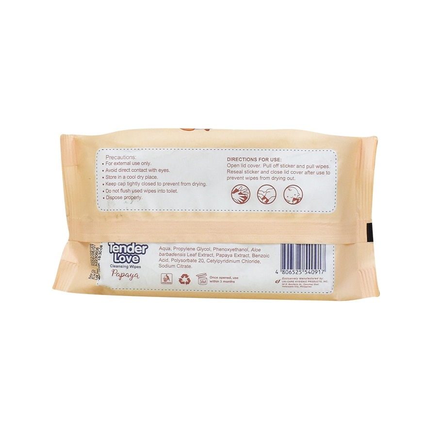 Tender Love Cleansing Wipes (Lady Papaya) 80's