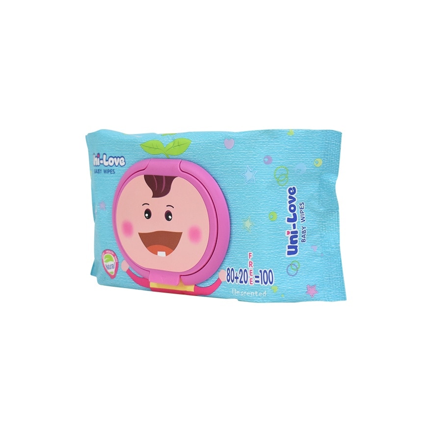 UNI LOVE Unscented Baby Wipes 100 Sheets