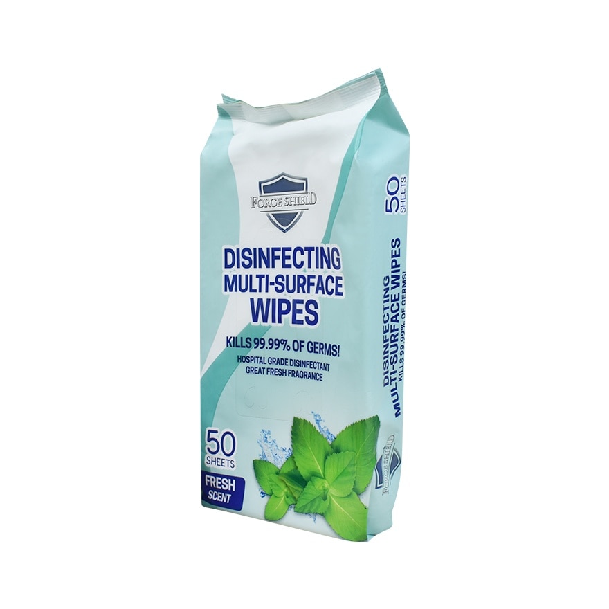 Force Shield Fresh Disinfecting Wipes 50's