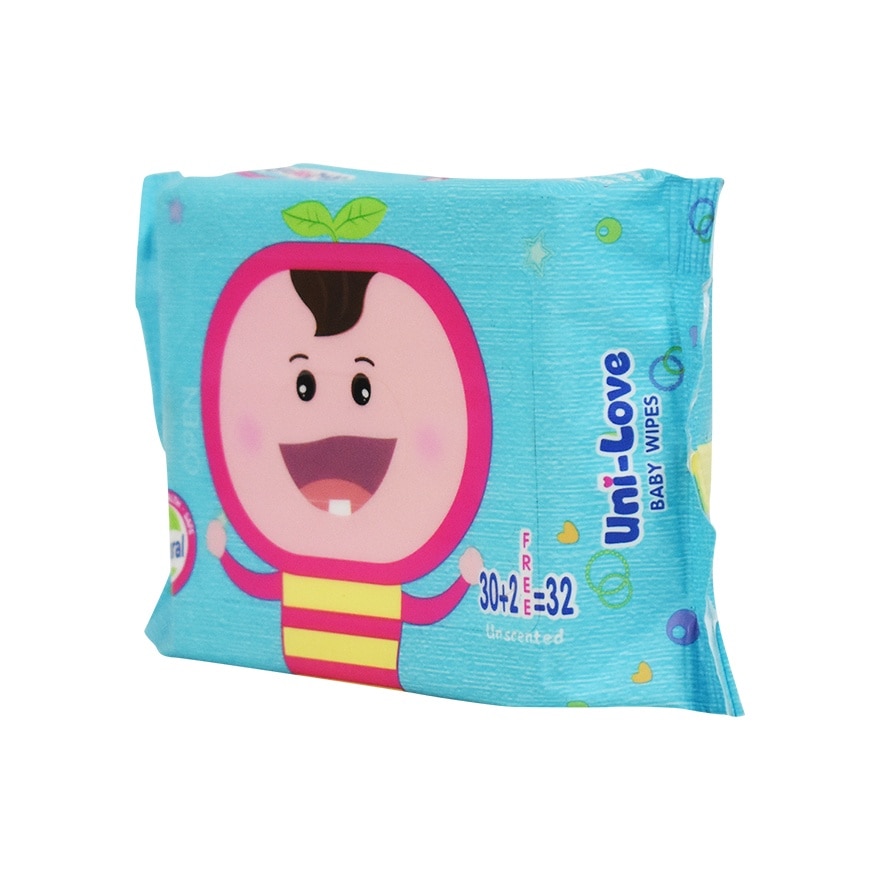 Uni-Love Unscented Baby Wipes 32's