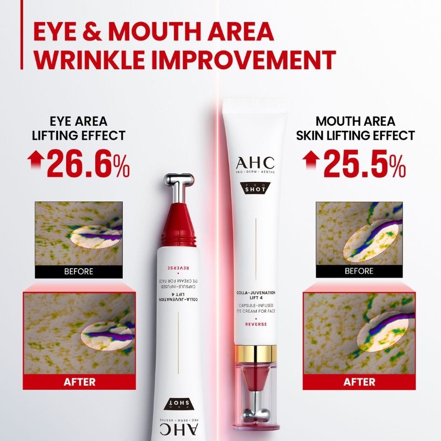 AHC Pro Shot Colla Juvenation Lift 4 Capsule Infused Eye Cream For Face 30ml image