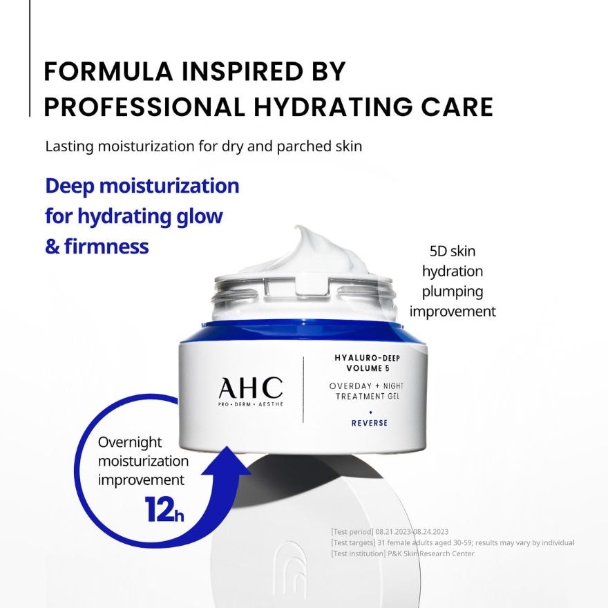 AHC Hyaluro Deep Volume 5 Overday + Night Treatment Gel 50ml image