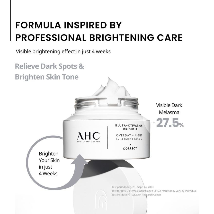 AHC Gluta Ctivation Bright 3 Overday + Night Treatment Cream 50ml image
