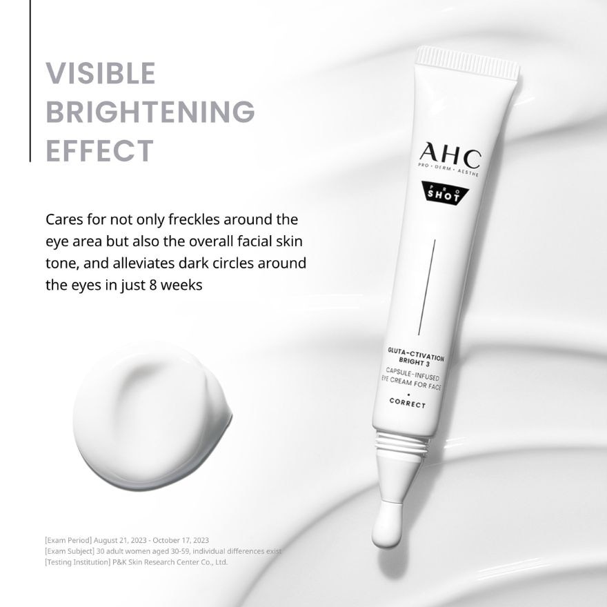 AHC Pro Shot Gluta Ctivation Bright 3 Capsule Infused Eye Cream For Face 30ml image