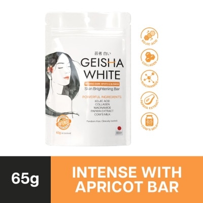 GEISHA WHITE Geisha White Intense with Apricot Bar 65g